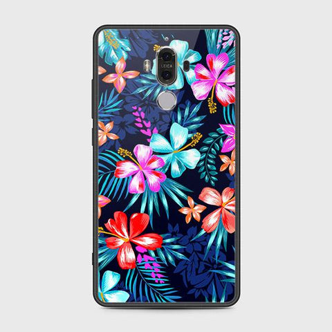 Huawei Mate 9 Cover - Floral Series - HQ Ultra Shine Premium Infinity Glass Soft Silicon Borders Case