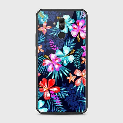 Huawei Mate 20 Lite Cover - Floral Series - HQ Ultra Shine Premium Infinity Glass Soft Silicon Borders Case