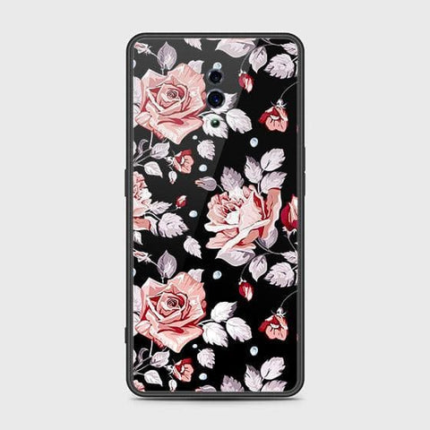 Oppo Reno Cover - Floral Series - HQ Ultra Shine Premium Infinity Glass Soft Silicon Borders Case