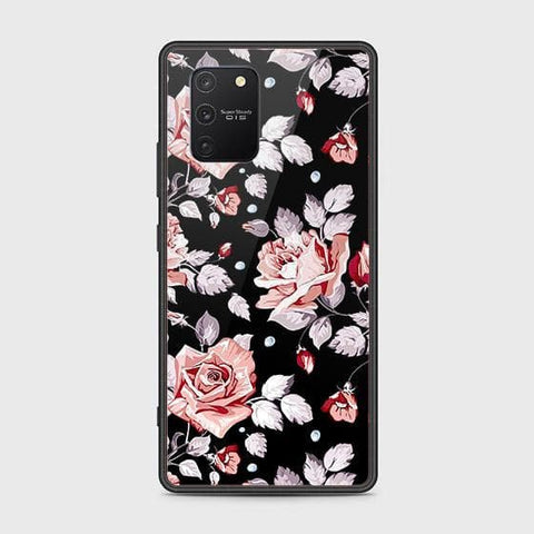 Samsung Galaxy S10 Lite Cover - Floral Series - HQ Ultra Shine Premium Infinity Glass Soft Silicon Borders Case