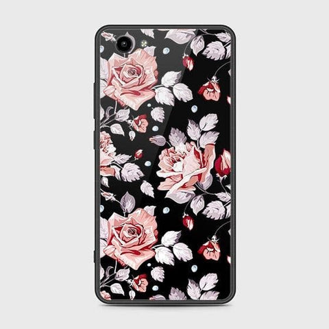 Vivo Y71 Cover - Floral Series - HQ Ultra Shine Premium Infinity Glass Soft Silicon Borders Case