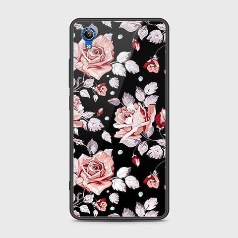 Vivo Y91C Cover - Floral Series - HQ Ultra Shine Premium Infinity Glass Soft Silicon Borders Case