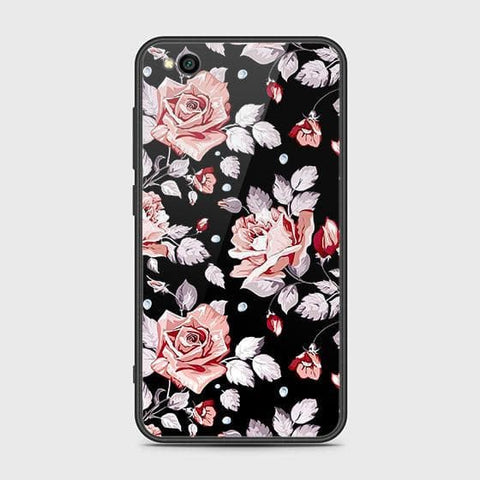 Xiaomi Redmi Go Cover - Floral Series - HQ Ultra Shine Premium Infinity Glass Soft Silicon Borders Case