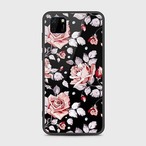 Honor 9S Cover - Floral Series - HQ Ultra Shine Premium Infinity Glass Soft Silicon Borders Case