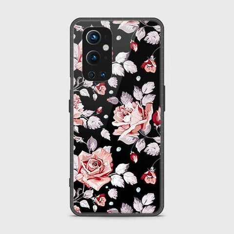 Oneplus 9 Pro Cover - Floral Series - HQ Ultra Shine Premium Infinity Glass Soft Silicon Borders Case