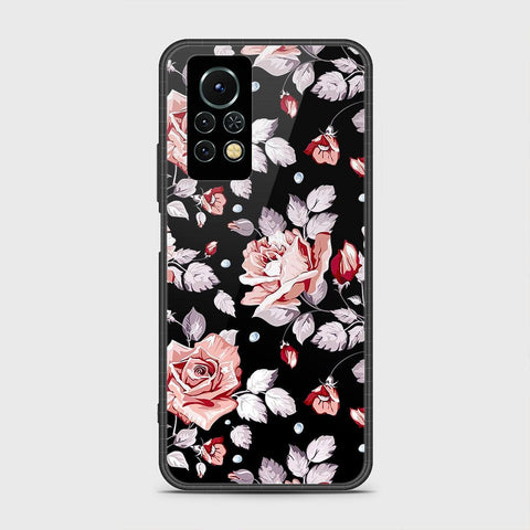 Infinix Note 11s Cover- Floral Series - HQ Ultra Shine Premium Infinity Glass Soft Silicon Borders Case