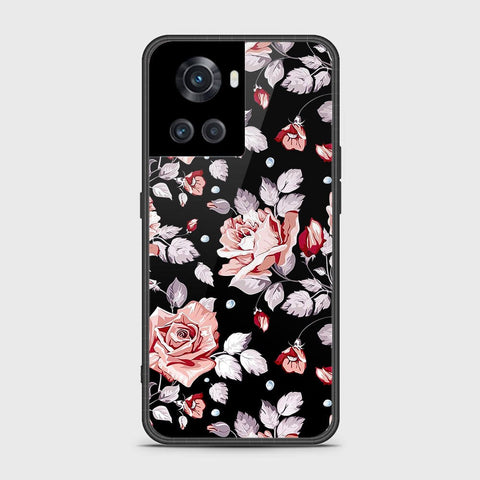 OnePlus Ace Cover- Floral Series - HQ Ultra Shine Premium Infinity Glass Soft Silicon Borders Case