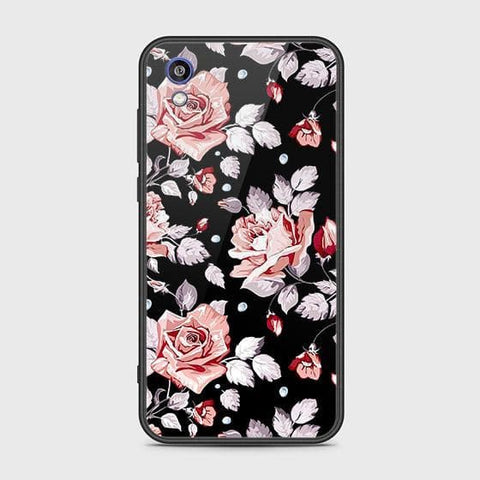 Huawei Y5 2019 Cover - Floral Series - HQ Ultra Shine Premium Infinity Glass Soft Silicon Borders Case