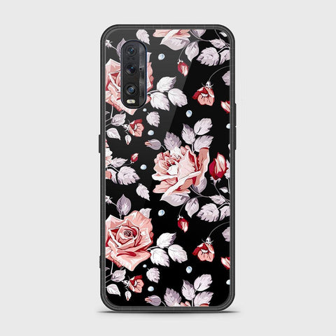 Oppo Find X2 Cover- Floral Series - HQ Ultra Shine Premium Infinity Glass Soft Silicon Borders Case