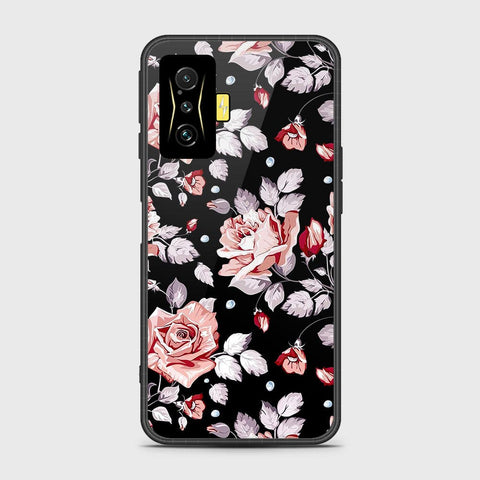 Xiaomi Poco F4 GT Cover- Floral Series - HQ Ultra Shine Premium Infinity Glass Soft Silicon Borders Case