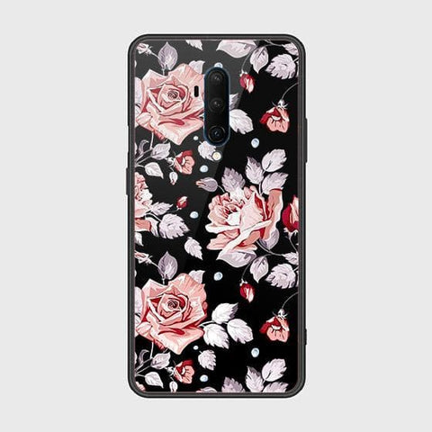 OnePlus 7T Pro Cover - Floral Series - HQ Ultra Shine Premium Infinity Glass Soft Silicon Borders Case