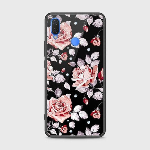 Huawei Y6s 2019 Cover - Floral Series - HQ Ultra Shine Premium Infinity Glass Soft Silicon Borders Case