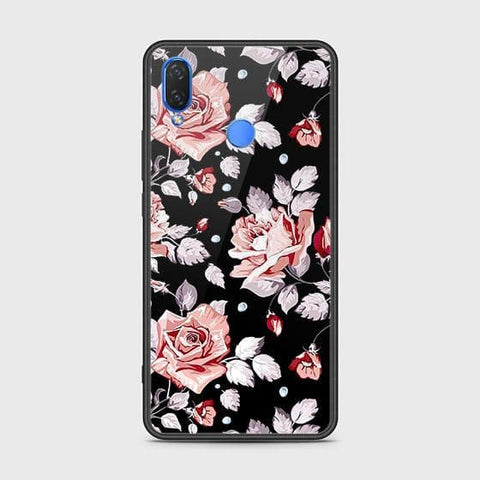 Huawei Nova 3i / P Smart Plus Cover - Floral Series - HQ Ultra Shine Premium Infinity Glass Soft Silicon Borders Case