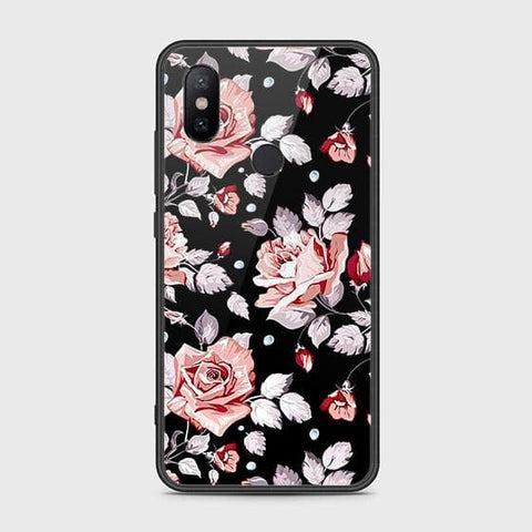 Xiaomi Mi A2 / Mi 6X Cover - Floral Series - HQ Ultra Shine Premium Infinity Glass Soft Silicon Borders Case