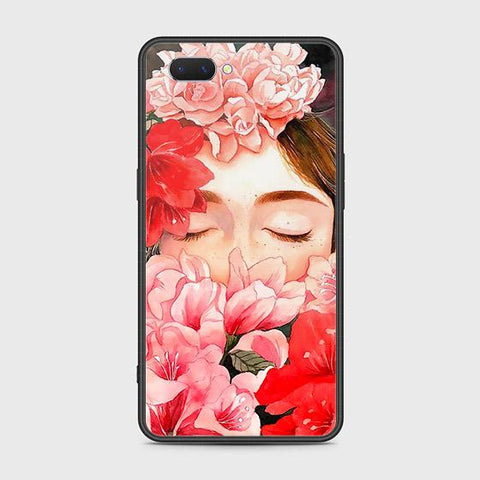 Realme C1 Cover - Floral Series - HQ Ultra Shine Premium Infinity Glass Soft Silicon Borders Case