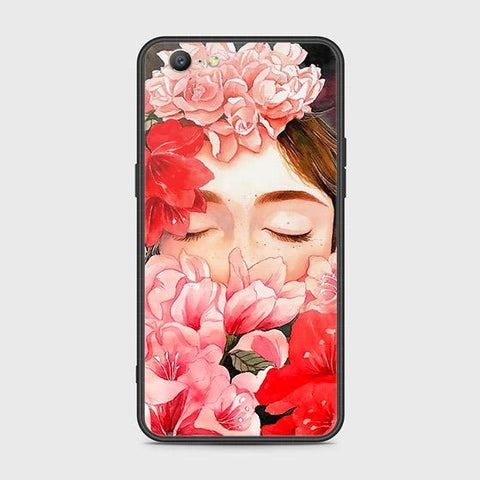 Oppo A39 Cover - Floral Series - HQ Ultra Shine Premium Infinity Glass Soft Silicon Borders Case