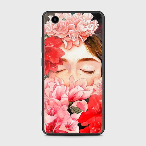 Vivo Y71 Cover - Floral Series - HQ Ultra Shine Premium Infinity Glass Soft Silicon Borders Case