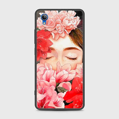 Vivo Y91C Cover - Floral Series - HQ Ultra Shine Premium Infinity Glass Soft Silicon Borders Case