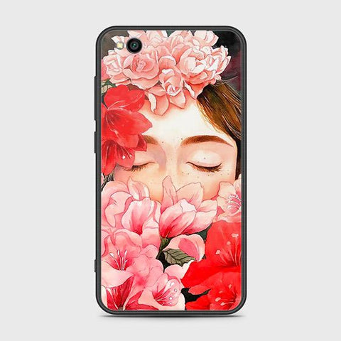 Xiaomi Redmi Go Cover - Floral Series - HQ Ultra Shine Premium Infinity Glass Soft Silicon Borders Case