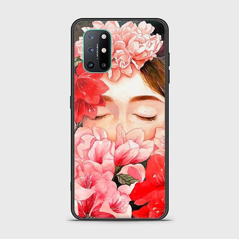 OnePlus 8T Cover - Floral Series - HQ Ultra Shine Premium Infinity Glass Soft Silicon Borders Case