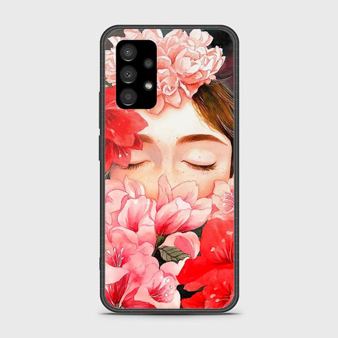 Samsung Galaxy A33 5G Cover- Floral Series - HQ Ultra Shine Premium Infinity Glass Soft Silicon Borders Case