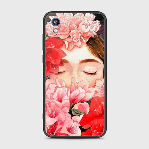 Honor 8S 2020 Cover - Floral Series - HQ Ultra Shine Premium Infinity Glass Soft Silicon Borders Case