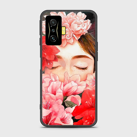 Xiaomi Poco F4 GT Cover- Floral Series - HQ Ultra Shine Premium Infinity Glass Soft Silicon Borders Case