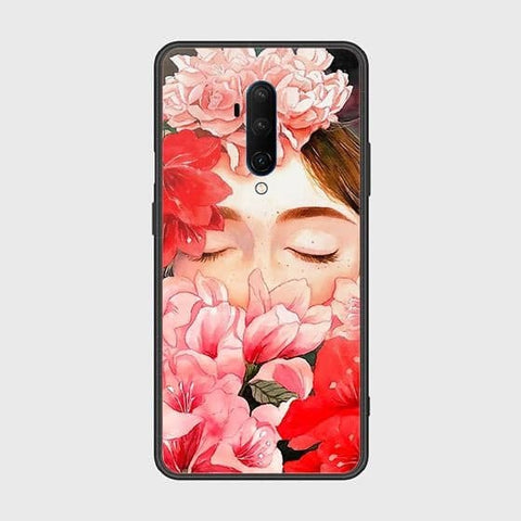 OnePlus 7T Pro Cover - Floral Series - HQ Ultra Shine Premium Infinity Glass Soft Silicon Borders Case