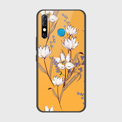 Tecno Spark 4 Cover- Floral Series - HQ Ultra Shine Premium Infinity Glass Soft Silicon Borders Case