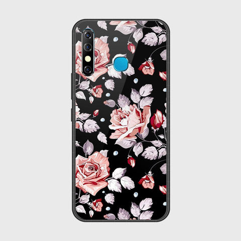 Tecno Spark 4 Cover- Floral Series - HQ Ultra Shine Premium Infinity Glass Soft Silicon Borders Case