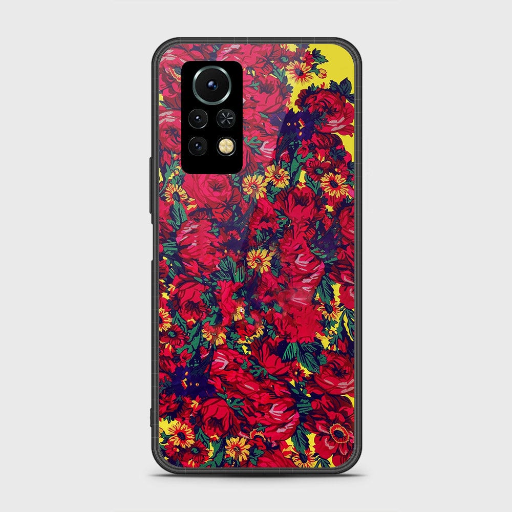 Infinix Note 11 Pro Cover- Floral Series - HQ Ultra Shine Premium Infinity Glass Soft Silicon Borders Case