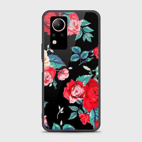 Infinix Note 12 Cover- Floral Series - HQ Ultra Shine Premium Infinity Glass Soft Silicon Borders Case