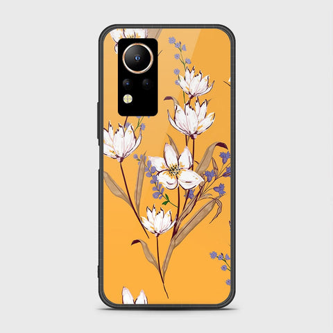 Infinix Note 12 Cover- Floral Series - HQ Ultra Shine Premium Infinity Glass Soft Silicon Borders Case