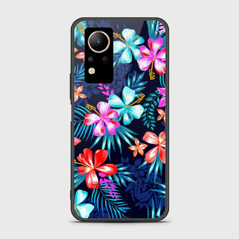 Infinix Note 12 Cover- Floral Series - HQ Ultra Shine Premium Infinity Glass Soft Silicon Borders Case