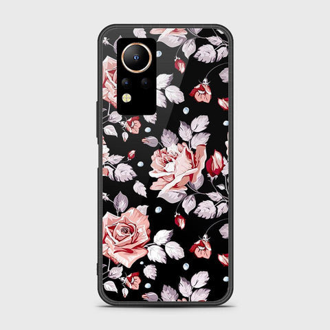 Infinix Note 12 Cover- Floral Series - HQ Ultra Shine Premium Infinity Glass Soft Silicon Borders Case