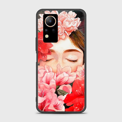 Infinix Note 12 Cover- Floral Series - HQ Ultra Shine Premium Infinity Glass Soft Silicon Borders Case