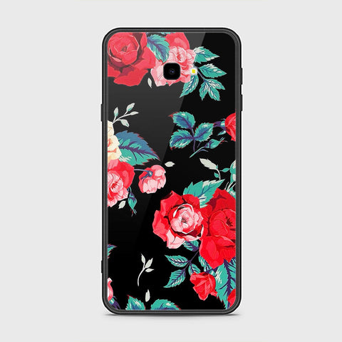 Samsung Galaxy J4 Plus Cover- Floral Series - HQ Ultra Shine Premium Infinity Glass Soft Silicon Borders Case