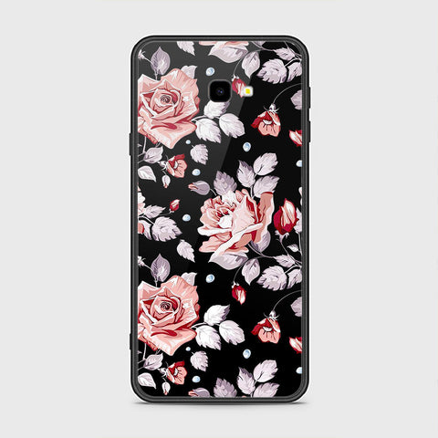 Samsung Galaxy J7 Prime Cover- Floral Series - HQ Ultra Shine Premium Infinity Glass Soft Silicon Borders Case