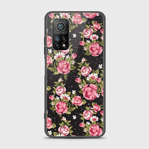 Xiaomi Mi 10T Pro Cover - Floral Series - HQ Ultra Shine Premium Infinity Glass Soft Silicon Borders Case