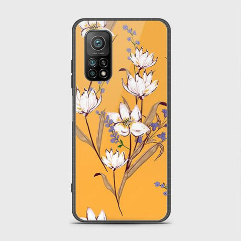 Xiaomi Mi 10T Pro Cover - Floral Series - HQ Ultra Shine Premium Infinity Glass Soft Silicon Borders Case