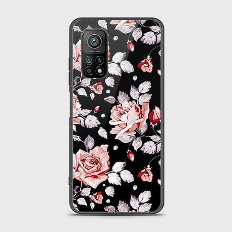 Xiaomi Mi 10T Pro Cover - Floral Series - HQ Ultra Shine Premium Infinity Glass Soft Silicon Borders Case