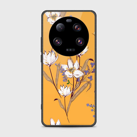 Xiaomi 13 Ultra Cover- Floral Series - HQ Ultra Shine Premium Infinity Glass Soft Silicon Borders Case