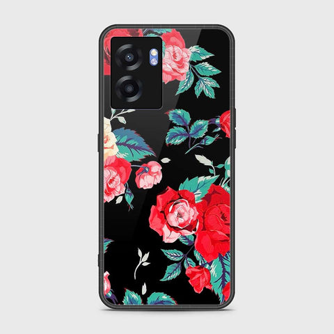 Realme Narzo 50 5G Cover- Floral Series - HQ Ultra Shine Premium Infinity Glass Soft Silicon Borders Case