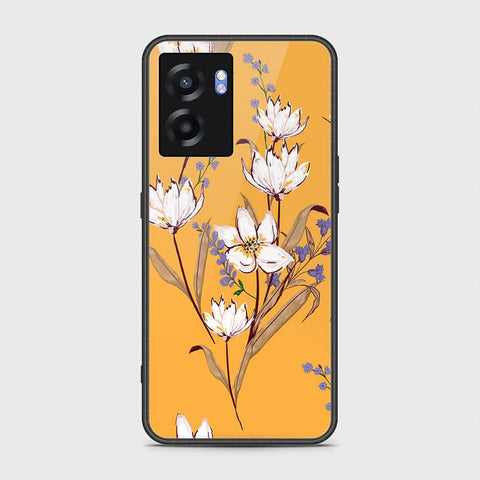 Realme Narzo 50 5G Cover- Floral Series - HQ Ultra Shine Premium Infinity Glass Soft Silicon Borders Case