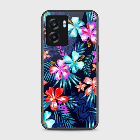 OnePlus Nord N300 Cover- Floral Series - HQ Ultra Shine Premium Infinity Glass Soft Silicon Borders Case