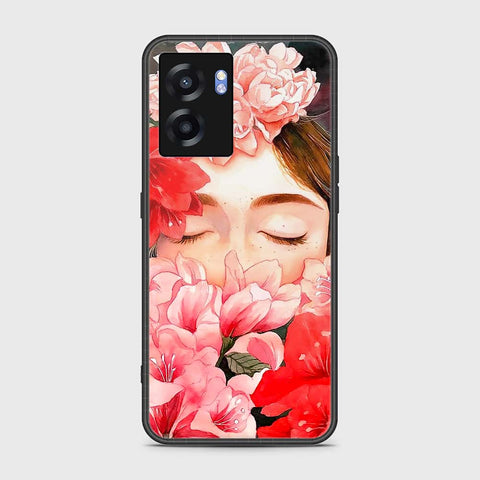 Realme Narzo 50 5G Cover- Floral Series - HQ Ultra Shine Premium Infinity Glass Soft Silicon Borders Case