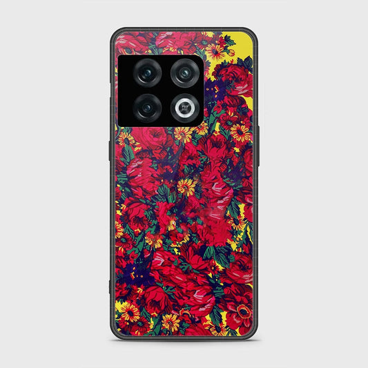 OnePlus 10 Pro Cover- Floral Series - HQ Ultra Shine Premium Infinity Glass Soft Silicon Borders Case