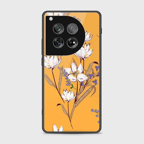 OnePlus 12 Cover- Floral Series - HQ Ultra Shine Premium Infinity Glass Soft Silicon Borders Case