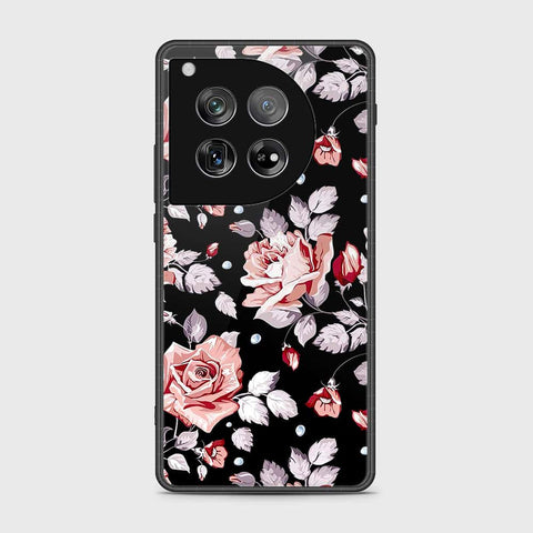 OnePlus 12 Cover- Floral Series - HQ Ultra Shine Premium Infinity Glass Soft Silicon Borders Case