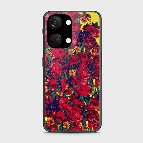 OnePlus Ace 2V Cover- Floral Series - HQ Ultra Shine Premium Infinity Glass Soft Silicon Borders Case